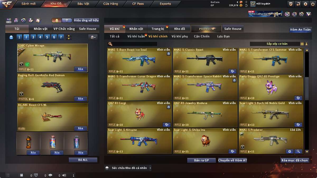 shop acc cf uy tin gia re